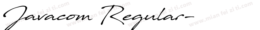 Javacom Regular字体转换